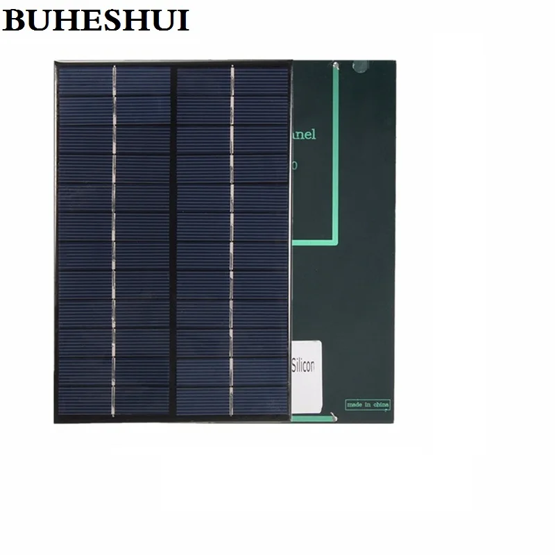 BUHESHUI 12 В 350MA 4,2 Вт солнечная панель мини солнечная батарея для телефона модуль DIY Солнечное зарядное устройство 200*130*3 мм 2 шт./партия