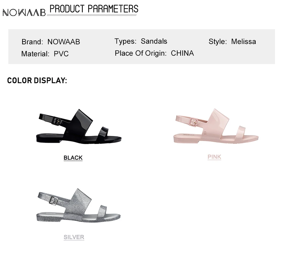 Melissa classic/Новинка года; однотонные женские сандалии на плоской подошве; Брендовая обувь Melissa Adulto для женщин; прозрачные сандалии; женская прозрачная обувь; Mulher