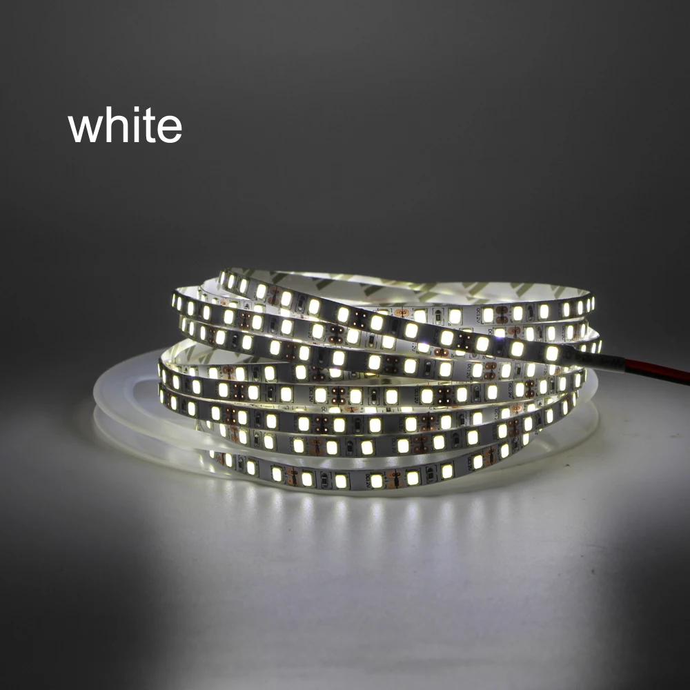 Supber яркий светодиодный полосы 2835 SMD 5 мм узкая ширина ультратонкое естественное освещение CRI> 90 120 светодиодный/м, 5 м 300 светодиодный s Гибкая полоса светильник задняя светильник Ночной светильник s