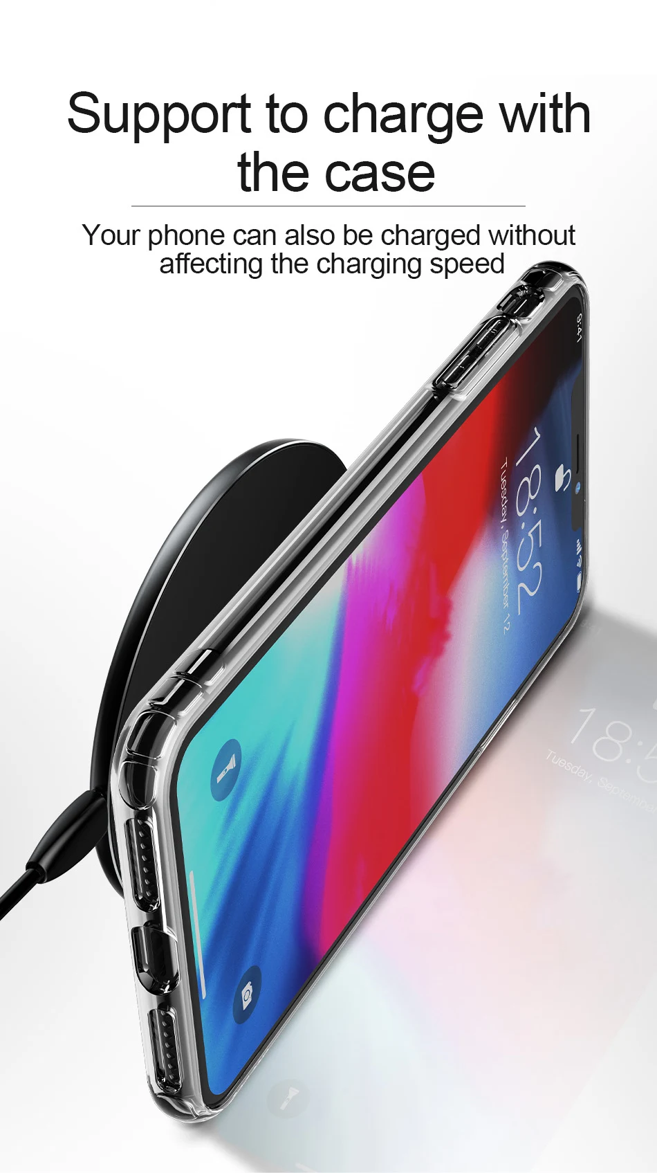 Роскошный чехол для телефона Baseus, чехол для iPhone Xs Max Xr X S R Xsmax, прозрачная Мягкая силиконовая задняя крышка из ТПУ для iPhone Fundas Shell