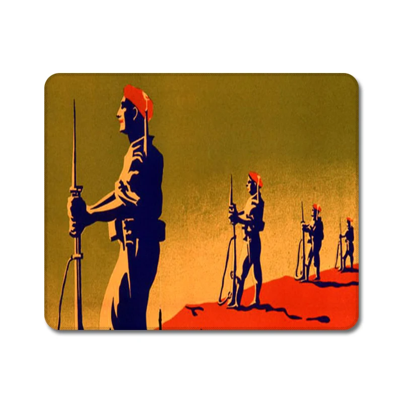 Советские СССР WW2 прозорливый натуральный резиновый коврик для мыши Коврик