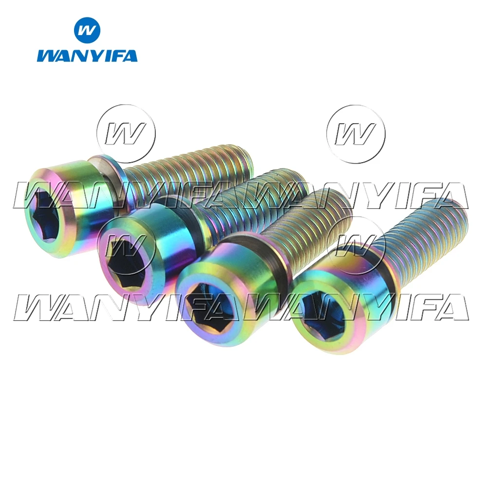 Титановый болт Wanyifa M6x16 18 20 25 35 мм Шестигранная головка с шайбами велосипедные