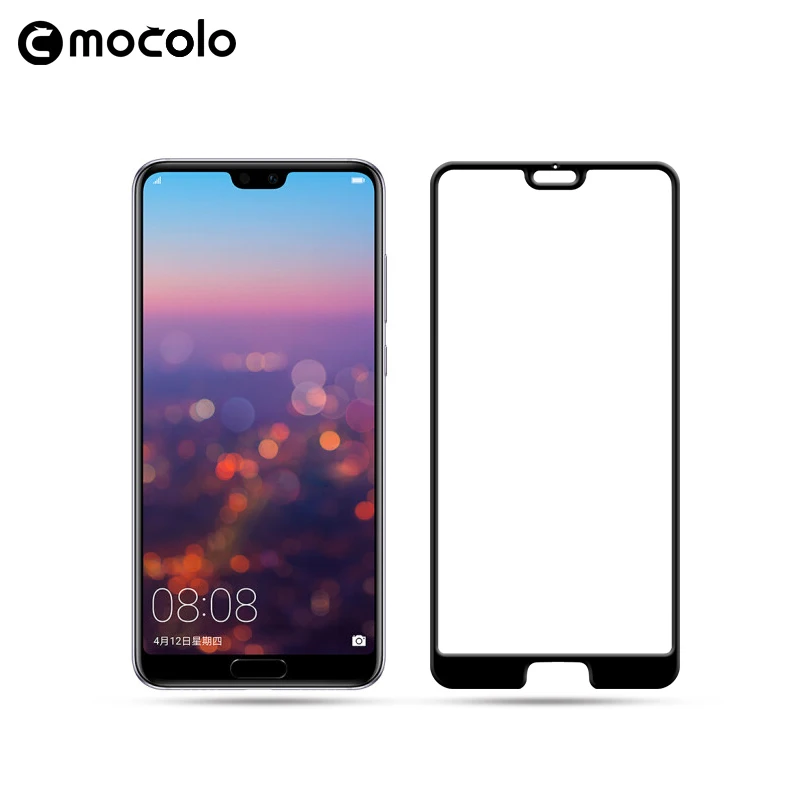 Закаленное стекло Mocolo 5D с полным покрытием для Huawei P20 Защита экрана Pro защитная