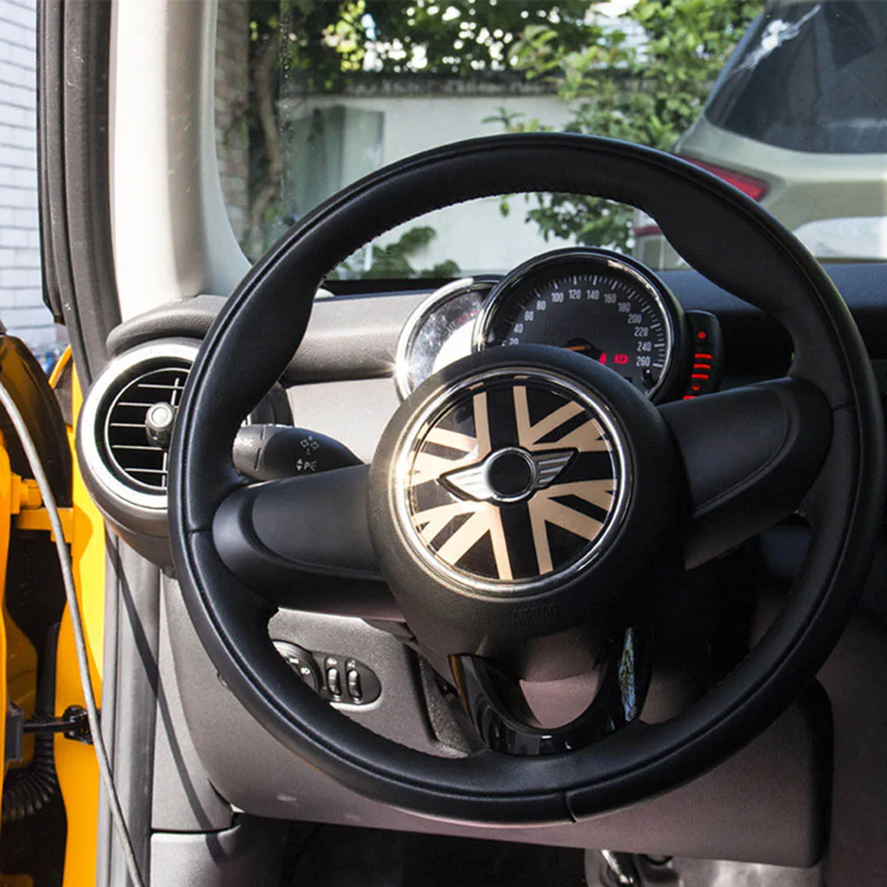 Центральная наклейка на рулевое колесо Union Jack чехол для BMW MINI Cooper JCW F55 F56 украшение