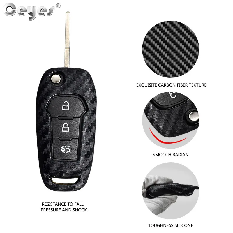 Складные Чехлы Ceyes из углеродного волокна чехол для стайлинга Ford Focus Everest Explorer Edge