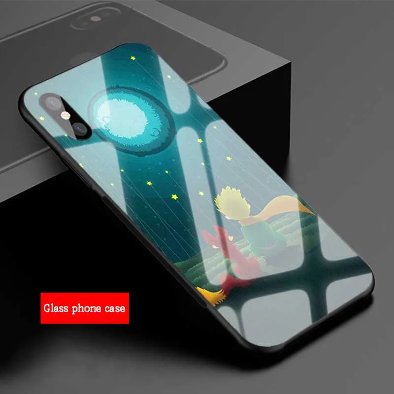 Чехол для телефона из закаленного стекла с изображением милого Маленького