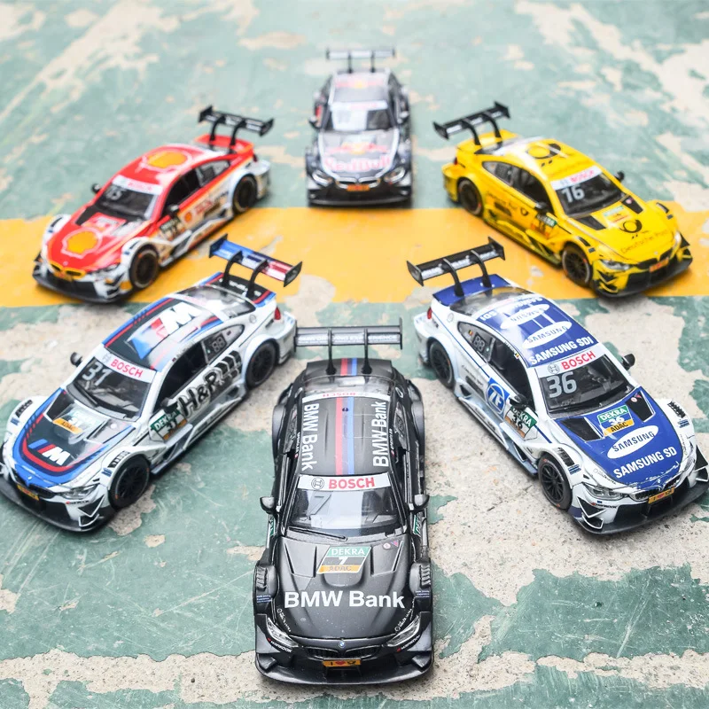 Гоночный автомобиль M4 riling модель из сплава 1:43 DTM гоночный картина оттягивание
