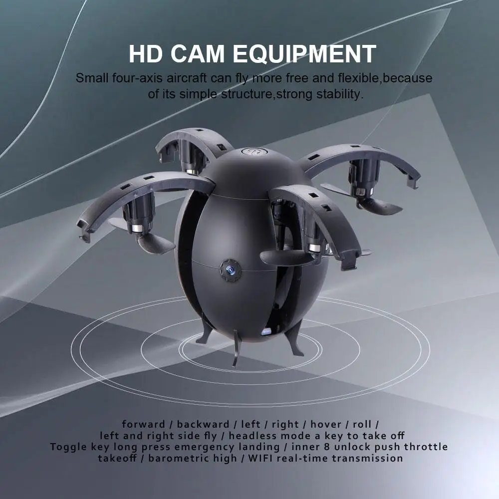 Квадрокоптер в форме яйца мини Сделано с камерой 0.3MP Радиоуправляемый квадрокоптер Wi-Fi APP управления селфи Дрон вертолет летающий мяч FPV дрон квадрокоптер с камерой вертолет на радиоуправлении дрон вертолет