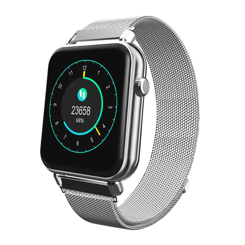 Y6 Pro smart watch обувь для мужчин и женщин смарт-браслет сердечного ритма и приборы для измерения артериального давления мониторинга фитнес трекер IOS Android Смарт-часы - Цвет: Silver steel