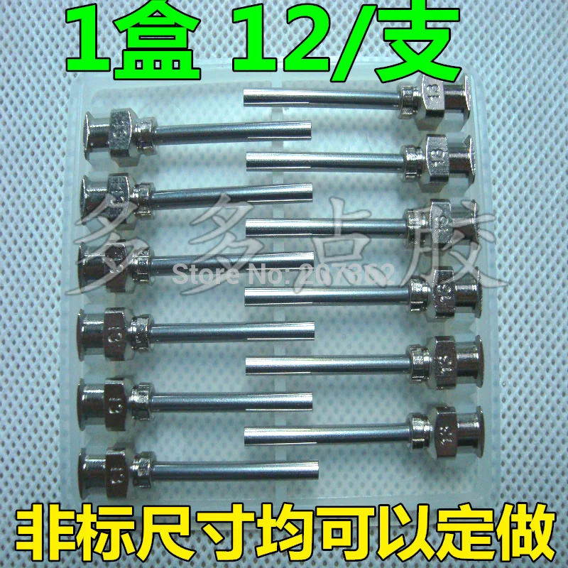 12pk 1inch-cannula тупой конец металла распределить советы 8gauge-30 калибр, иглы для дозирования клея