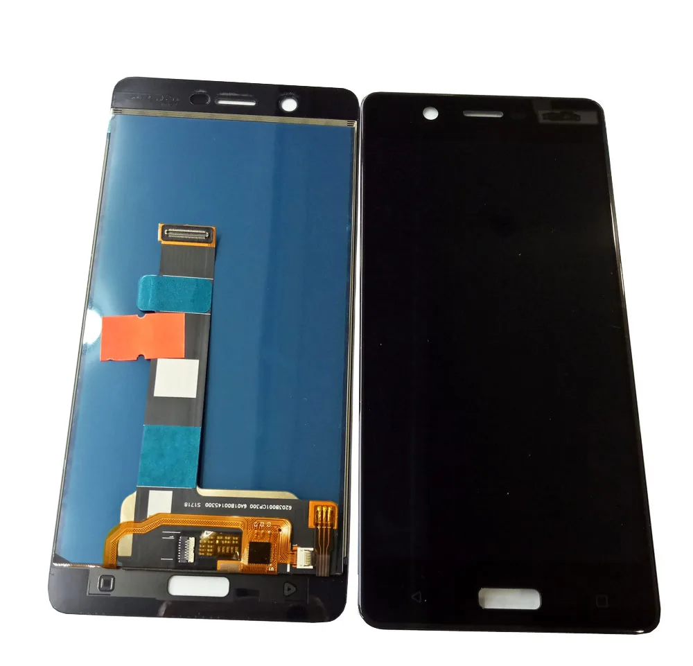 ЖК дисплей и дигитайзер сенсорного экрана для Nokia N5 TA 1008 1030 1053 1024 1025 5 черный цвет с