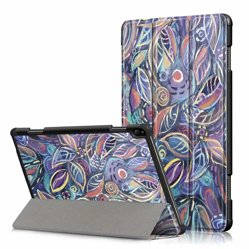 Purple Тонкий магнитный складной чехол для lenovo Tab P10 TB-X705F TB-X705L 10,1 дюймов, защитный чехол-подставка из искусственной кожи - Цвет: Purple