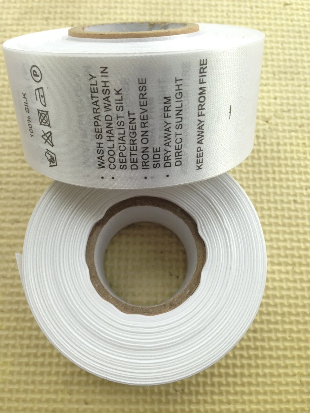 Индивидуальная тканая этикетка бирки для вешалки воротник ткань стирки одежды