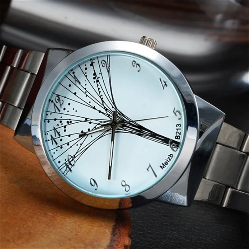 Люксовый Бренд M &amp H Мужчины Из Нержавеющей Стали Бизнес Кварцевые Часы Наручные