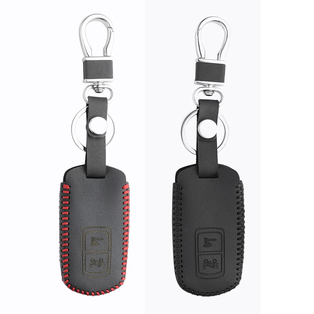 Leather Key Case for Honda Vario 150 PCX PXC 2018 lead sh125/150 Motorcycle 2 Button Cover Keychains fob | Автомобили и мотоциклы