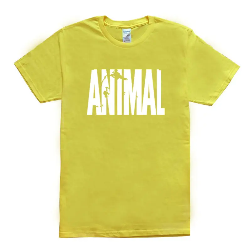 Спортивный костюм с животным принтом футболки мужские для фитнеса тренды 2017