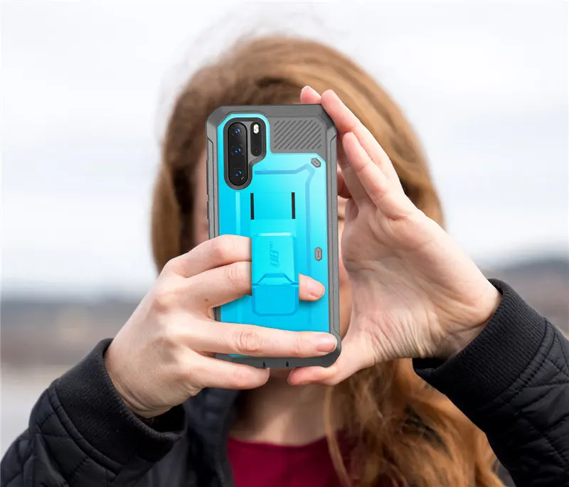 SUP чехол для huawei P30 Pro Чехол( выпуск) UB Pro сверхмощный прочный Чехол на весь корпус со встроенной защитной пленкой+ подставкой