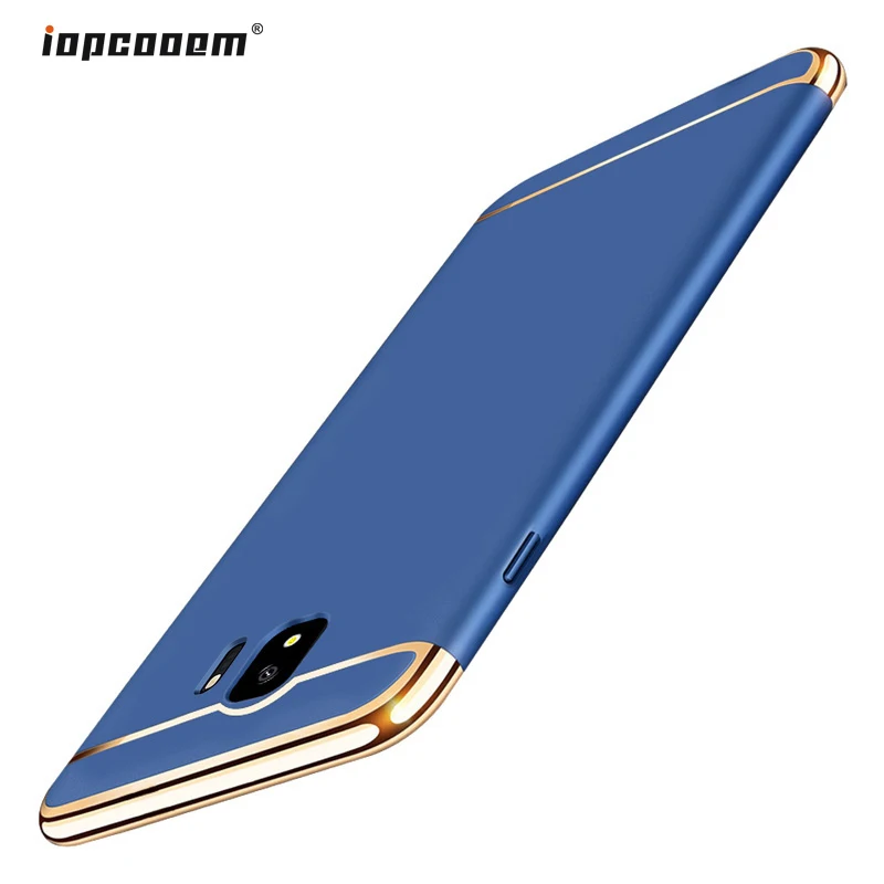 Для samsung Galaxy J4 2018 чехол Роскошный 3 в 1 Жесткая задняя крышка из ПК для телефона J400