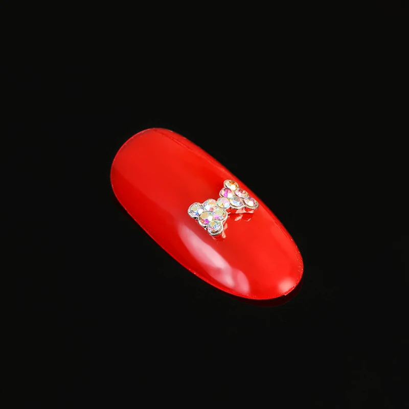 

Free Shipping Nail Art Mix 100pcs/bag 3D Metal Crystal Steering-wheel Nail Decorations Jewelry Nails Rhinestone for Nail Art