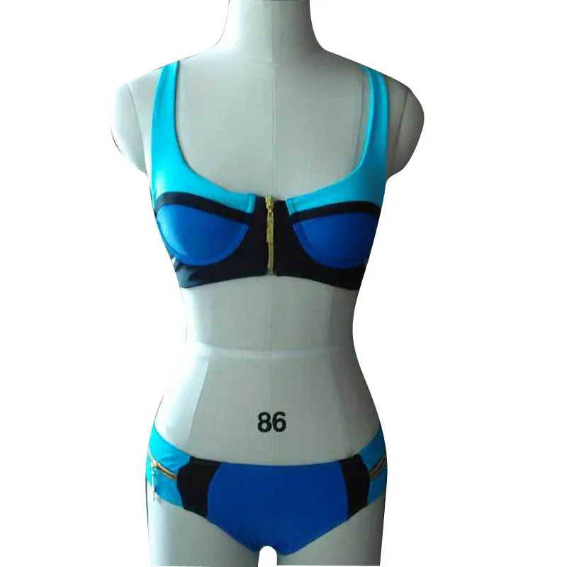 Бикини 2018 купальники Для женщин Лоскутная купальник для и девочек Biquini Push Up