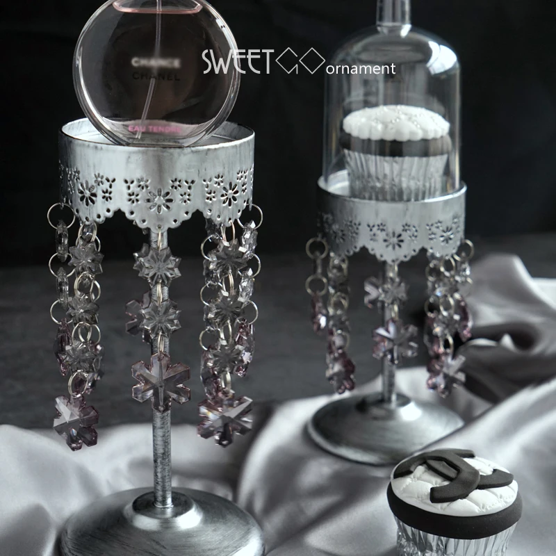 SWEETGO хрустальные кулоны одна подставка для кекса высокая стопа инструменты