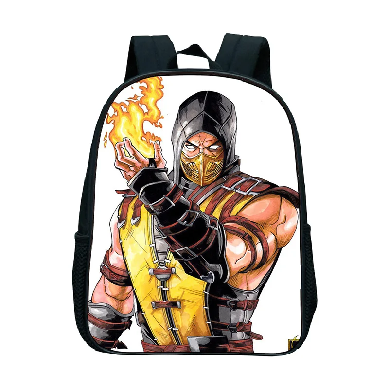 Скорпион в mmoral Kombat X маска школьные сумки для детей мини книга Mochilas красивый узор для малышей детский сад рюкзак