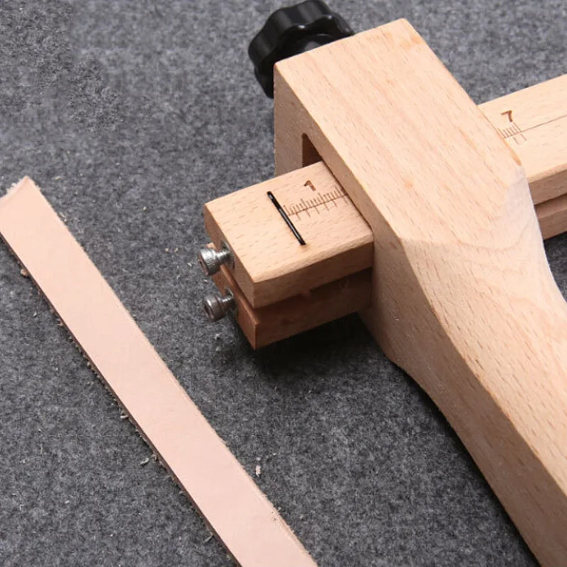 Регулируемый DIY ручная резка деревянная планка резак кожаный инструмент для резки полос кожевенное ремесло ремешок для часов с 5 острыми лезвиями кожа