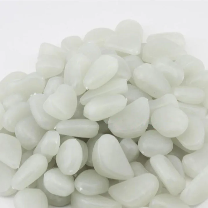 100 шт светящиеся булыжники галечные камни светится в темноте для украшения