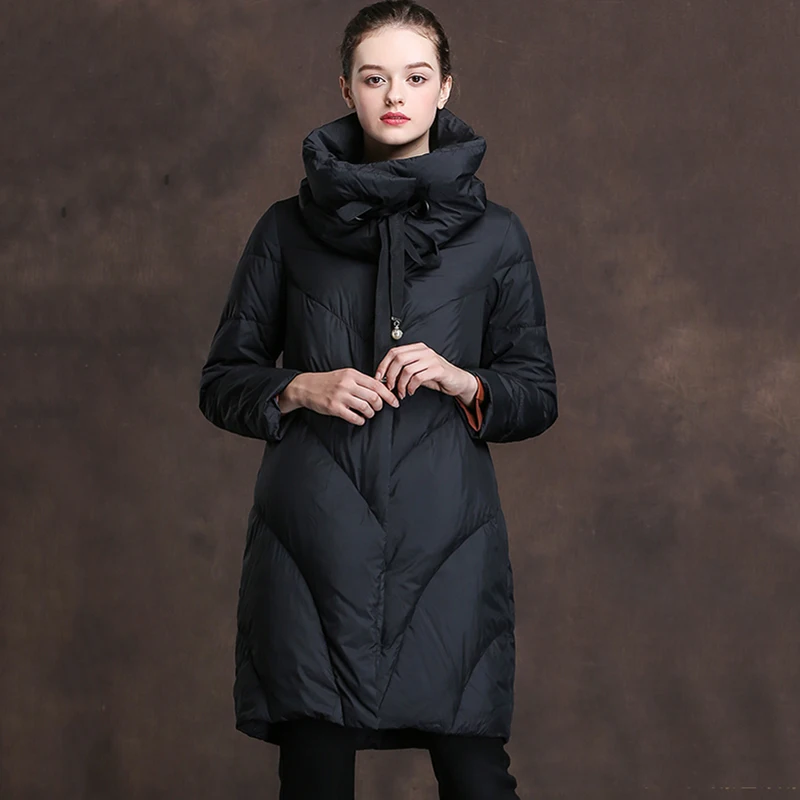 2018 зимняя верхняя одежда коллекция высокое качество длинный пуховик больше