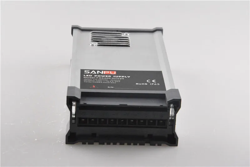 Sanpu smps светодиодные источники питания 400 W 24 V непромокаемые переключающие драйверы 220 V 230 V AC/DC трансформаторы для освещения полная загрузка контейнера оптом