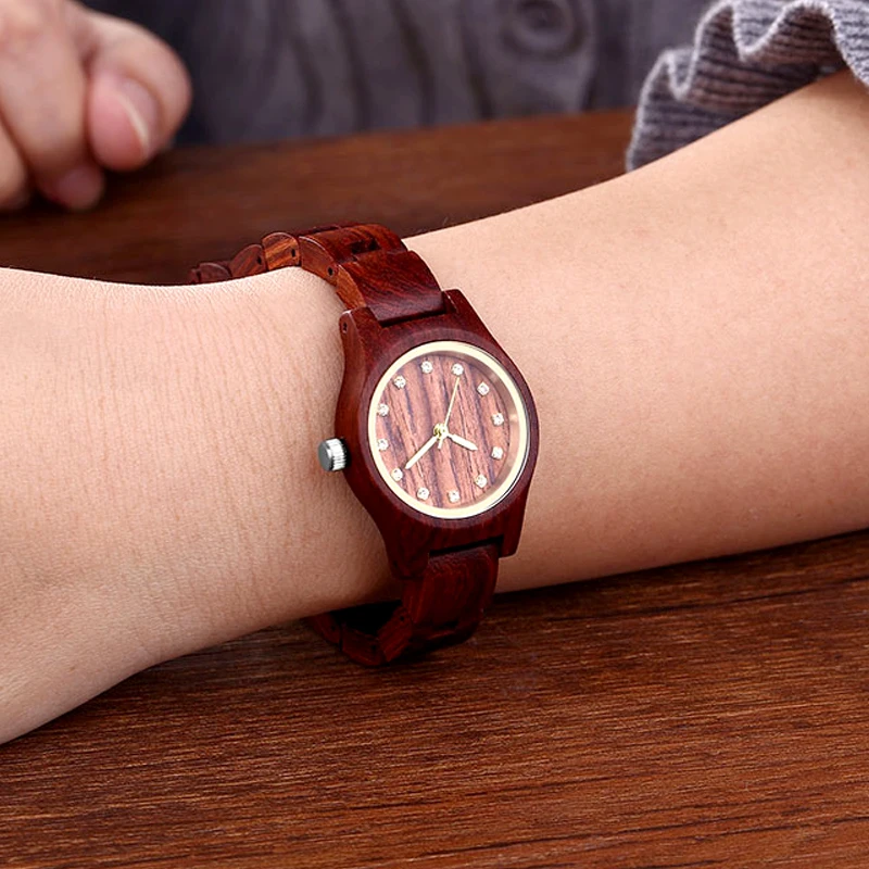 Reloj Femenino, дизайн, деревянные часы для женщин, маленькая золотая стрелка, антикварная роскошь, женские тонкие наручные часы, подарок для девушек, Прямая поставка