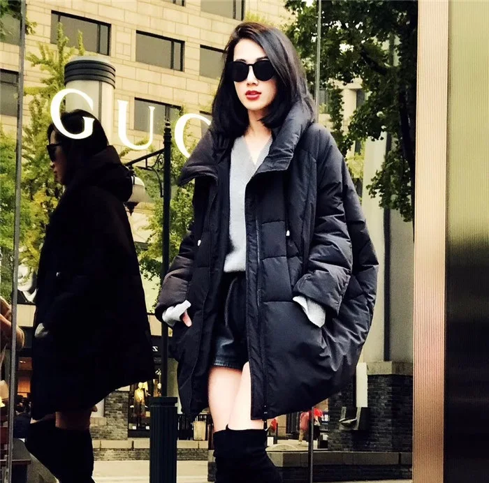 black down jacket Зимнее женское пальто, теплая куртка, женский пуховик, Одежда для беременных, женская верхняя одежда, парки для беременных, зимняя теплая одежда, кокон - Цвет: black down jacket