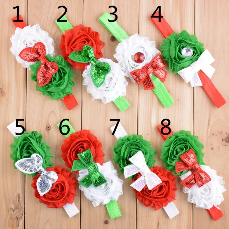 Оптовая продажа 30 шт./лот подарок повязка на голову для девушек рождественские