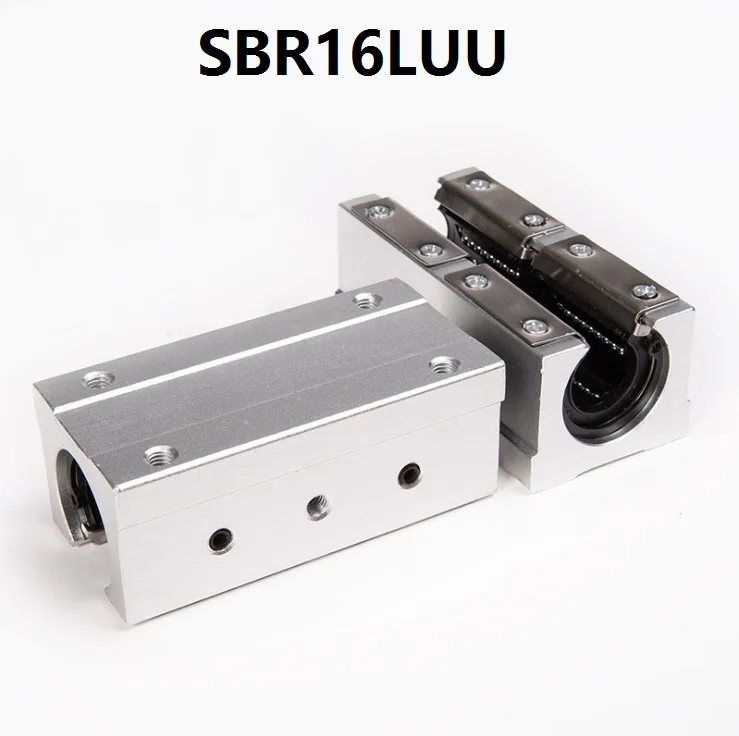 10 шт./лот SBR16LUU/SME16LUU Линейный шарикоподшипник открытого типа скользящий блок для