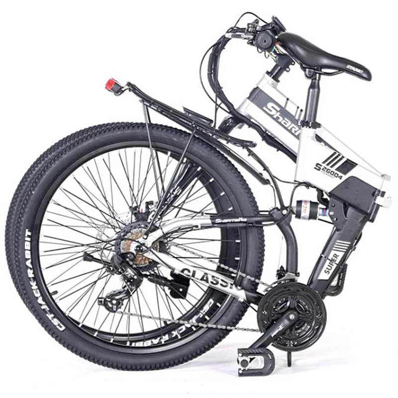 Складной электрический велосипед двухколесный Электрический 26 дюймов 350 Вт