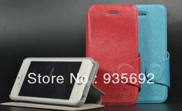 free shipping MAGNETIC WALLET PU LEATHER CASE COVER FOR iphone 5s |