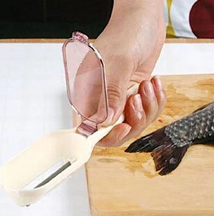 Недорогой полезный кухонный инструмент 1 шт. очистка рыбьей чешуи щетка для