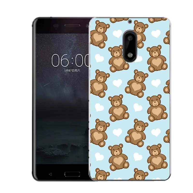 Qmswei силиконовый чехол для телефона nokia3 nokia5 nokia6 nokia8 N540 N535 ясно клубника медведь