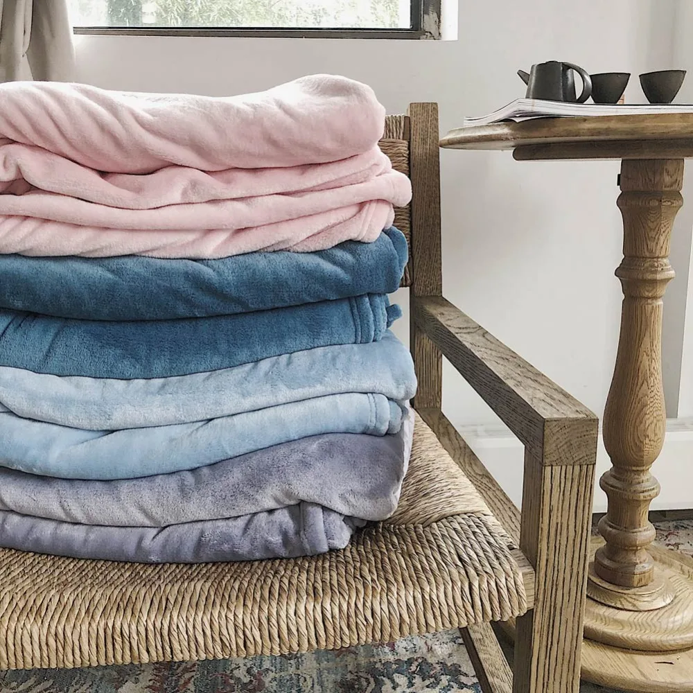 2018 свежее короткое бежевое мягкое двустороннее одеяло с принтом маленькие