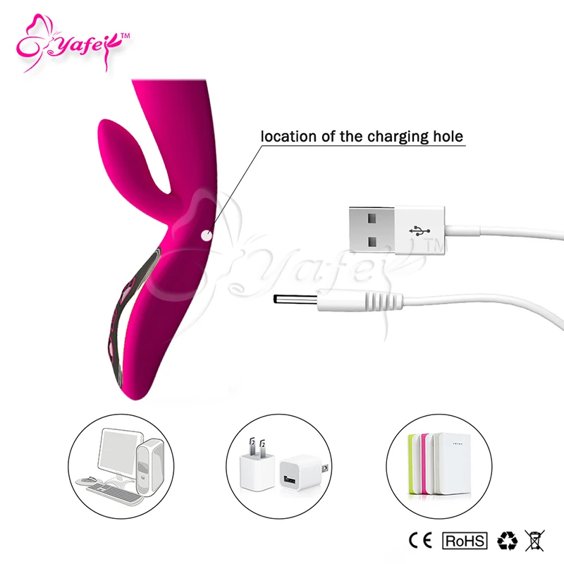 Силиконовый вибратор с голосовой активацией перезаряжаемый от USB музыкальный