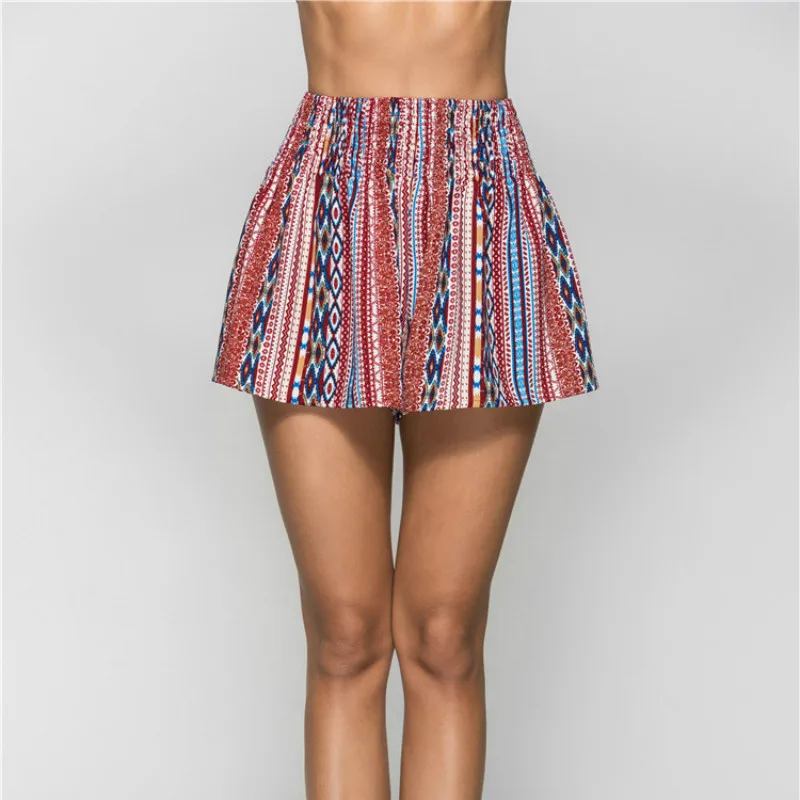 Свободные складные женские брюки средней талии красные короткие сексуальные