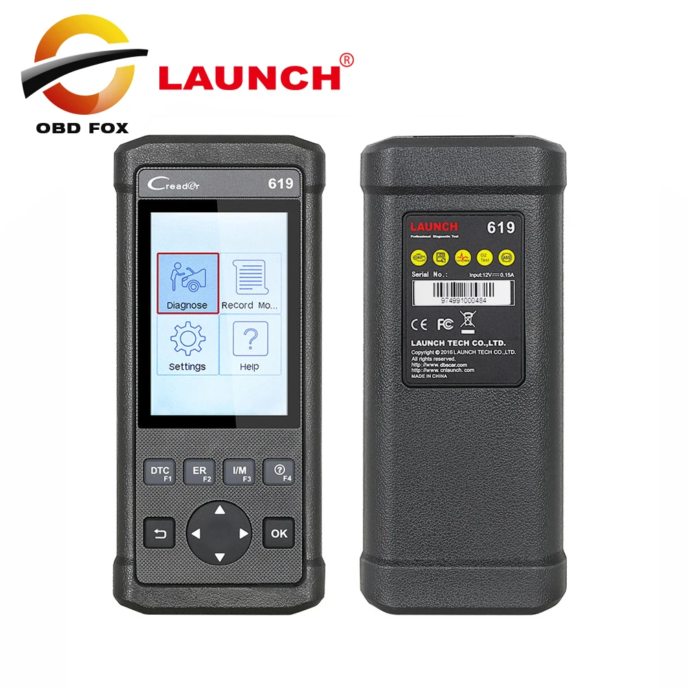 Устройство чтения кода LAUNCH CReader 619 OBD2 OBDII диагностическое сканирующее устройство