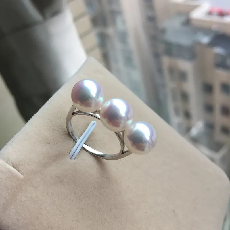 Вечная Свадьба Женский подарок Слово 925 пробы настоящий японский жемчуг акоя