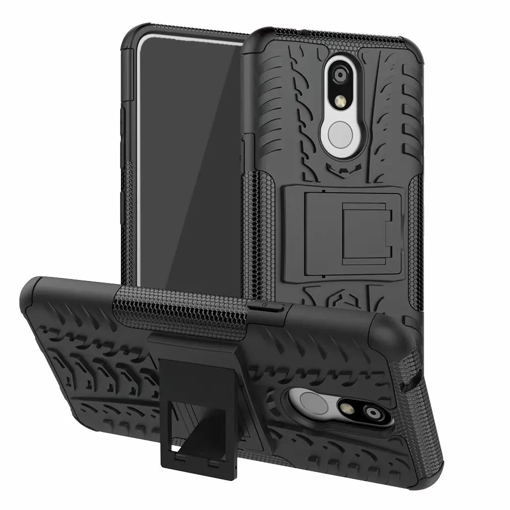 Чехол-подставка для LG K40 двухслойный противоударный твердый силиконовый чехол K 40