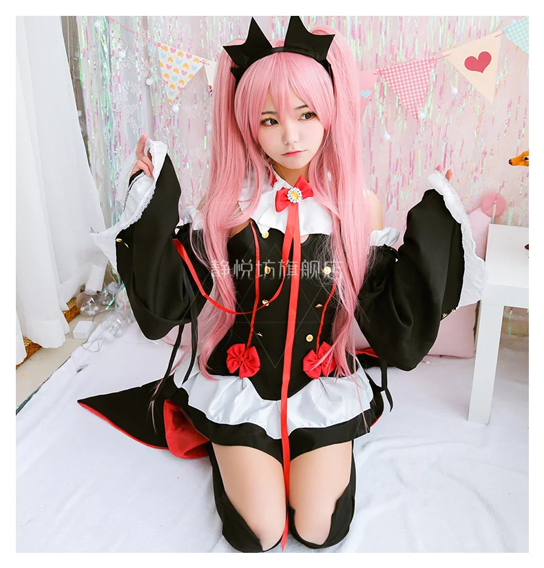 Аниме Seraph of the end Косплей крул Цепеш COS Хэллоуин вечерние гот вампира в стиле