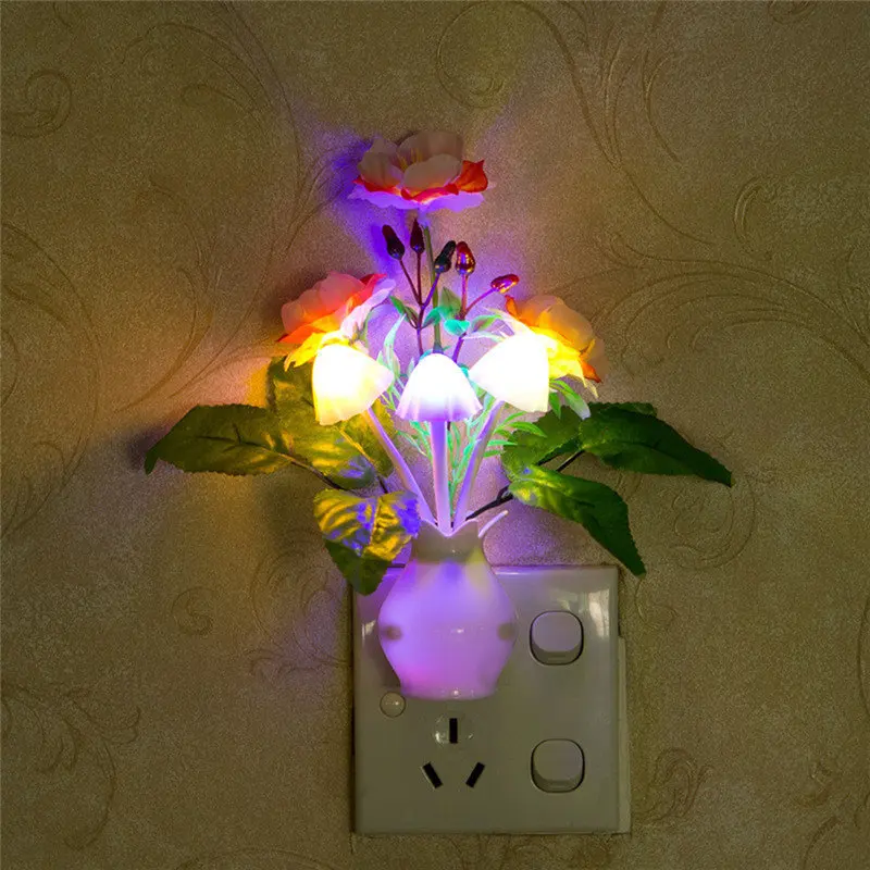 Светодиодный ночсветильник GERUITE Luminaria сиреневая лампа с датчиком ярсветильник