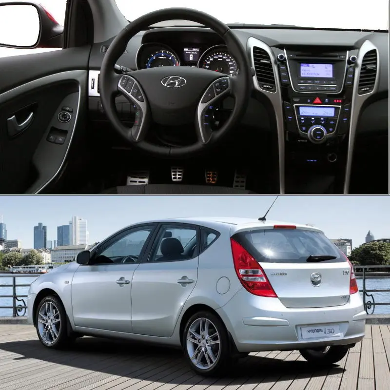 Liislee Автомобильная Радио Рамка аудио ABS рамка для приборной доски для hyundai i30 2007~ 2011 2 DIN CD панель DVD приборная панель комплект переустановка DVD gps NAV