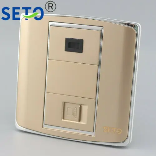 86 Тип Один RJ45 Cat6 сеть Lan + один оптический SC панель гнездо Keystone Лицевая
