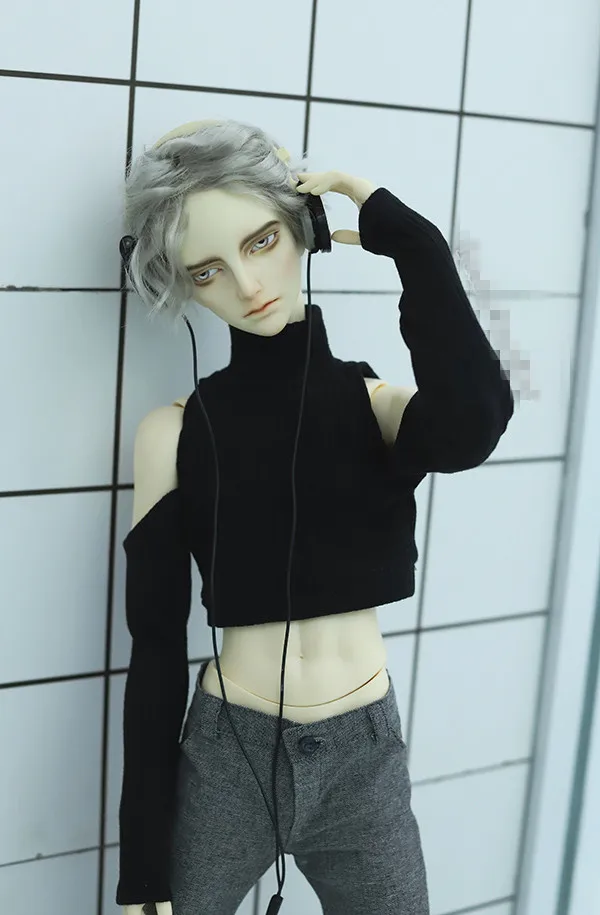 Крутая водолазка без бретелек свитер рубашка для BJD 1/4 MSD 1/3 SD17 Одежда куклы дяди на