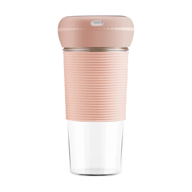 pink Kbxstart 350 мл Многофункциональная портативная соковыжималка, светильник для смузи, блендер, беспроводной USB подзарядка, фруктовый экстрактор, миксер - Цвет: pink